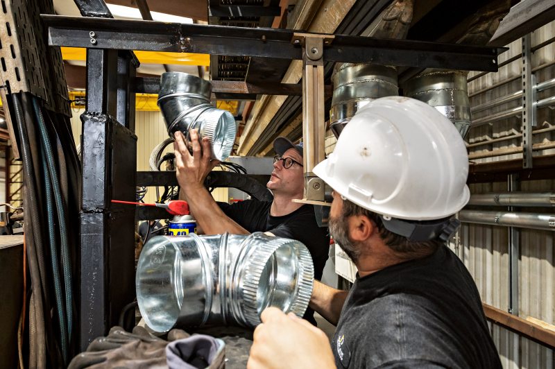 Proplate technicians on the shop floor