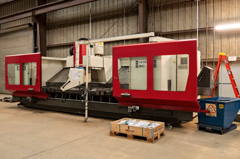 Hedelius CNC machine on the production floor